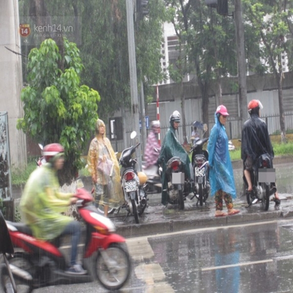 Hà Nội: Thu tiền triệu mỗi giờ từ việc bán áo mưa mặc 1 lần