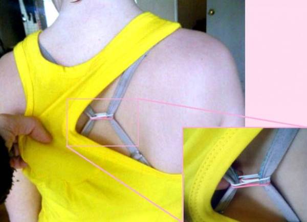 Cô gái cắt miếng băng vệ sinh và dán vào dưới áo ngực: Mẹo cực hay khiến triệu người bất ngờ