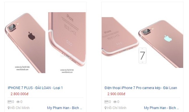 'Giáp Tết, iPhone 7 hàng nhái tung hoành trên kênh bán online